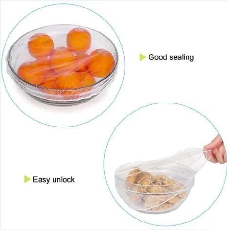 ๐ฅ Reusable Elastic Food Storage Plastic Covers (Pack of 100)
