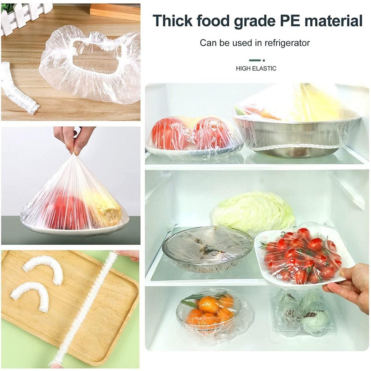๐ฅ Reusable Elastic Food Storage Plastic Covers (Pack of 100)